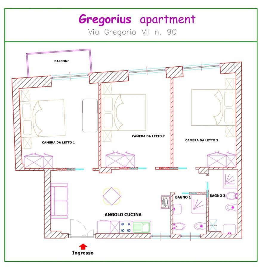 Apartment Domus Francisca Via Gregorio VII Nr 90 Rom